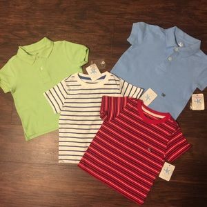 NWT J.Khaki Baby Polo & Tee 4 Piece Bundle 12M